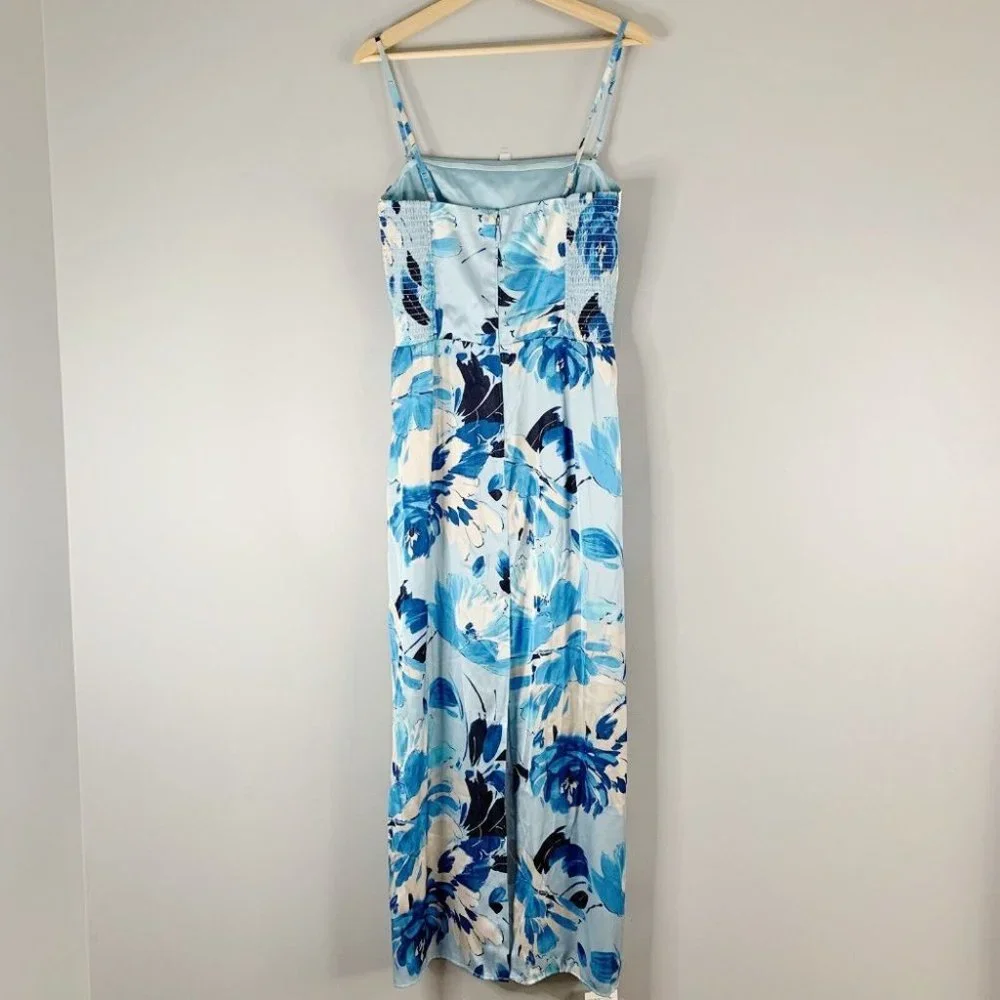 Abercrombie & Fitch Blue Floral Midi Dress - Picture 11 of 14